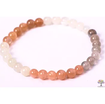 Náramek Magieprirody.cz Náramek Měsíční kámen MIX - 6 mm kuličky #182 - z přírodních kamenů