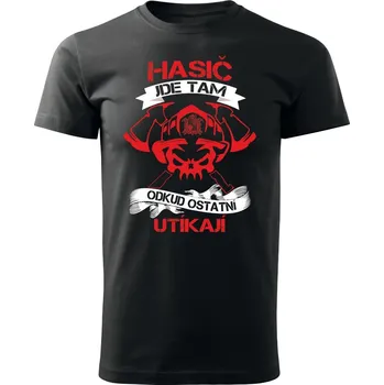 Chlapecké tričko Dětské tričko Hasič hrdina Barva: Černá, Velikost: 3/4 roky