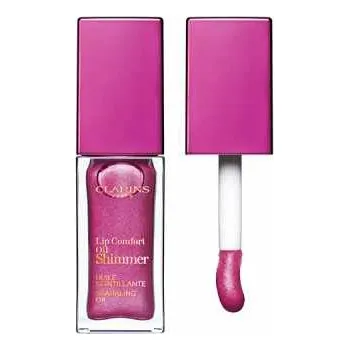 Přípravek na rty Clarins Lip Comfort Oil Shimmer olej na rty s vícerozměrným leskem - 03 - Funky Raspberry 7 ml