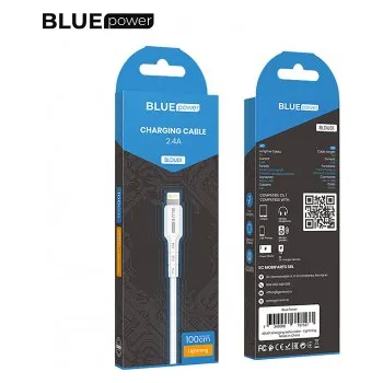 BLUE Power BDU01 - Lightning kabel - 1m, 2.4A - bílá