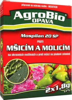 Insekticid AgroBio Opava Mospilan 20 SP proti mšicím a molicím 2x 1,8 g