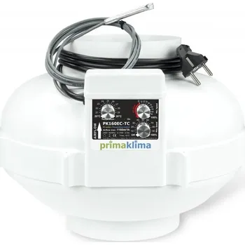 Ventilátor Prima Klima PK160-EC 1180m3/h regulátor + termostat