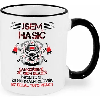 Hrnek - Jsem hasič Barva: Černá