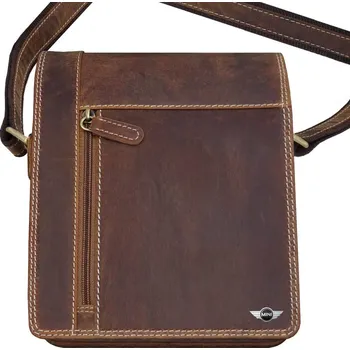 Ledvinka Kabela taška přes rameno MINI COOPER. Kabelka pravá kůže