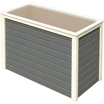 Vyvýšený záhon Okrasný vyvýšený záhon 133x69 - barva (Vyvýšený záhon na bylinky, zeleninu nebo květiny)