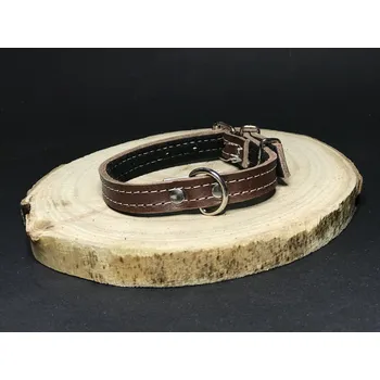 Obojek pro psa Palkar obojek z kůže hlazenice pro psy 30 cm x 14 mm hnědá (Palkar obojek z kůže hlazenice pro psy 30 cm x 14 mm hnědá)