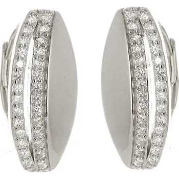 Šperk Dámské stříbrné naušnice s čirými zirkony AGUC2395