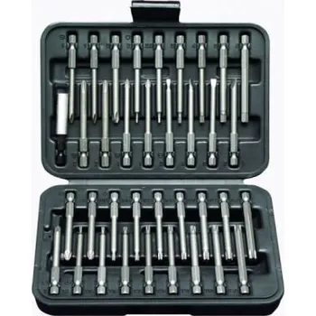 Bit sada šroubováků dlouhých do aku vrtačky 36ks ,Sada bitů 1/4" 75m