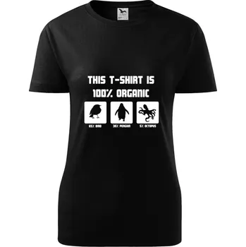 Dámské tričko Dámské tričko 100% organic Barva: Tyrkysová, Velikost: XXL