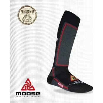 Pánské ponožky KIDS SNOW EXTRA dětské lyžařské podkolenky Moose