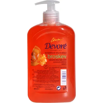 Mýdlo Devoré tekuté mýdlo Broskev dávkovač 500 ml