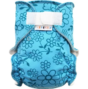 Plenkové kalhoty Breberky BIO Kalhotková plenka (M) - Modré kytičky SZ