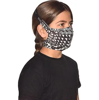 Šátek rouška Buff Filter Mask - 126645/Bawe Black junior size