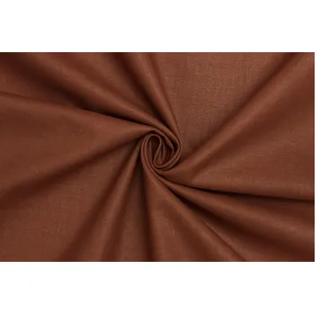 Bavlněné plátno - Tmavě oranžová terakota