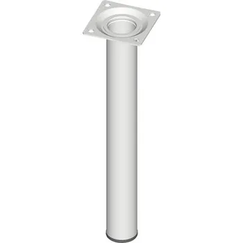 Nábytkové kování Nábytková noha Ø 30x250 mm, bílá
