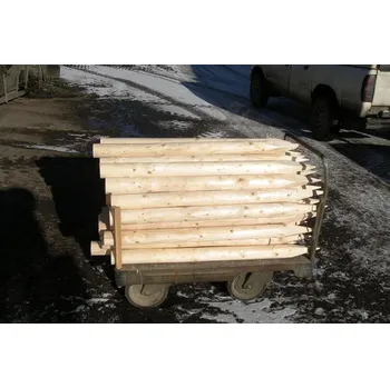 Pro koně Kůl frézovaný kulatý 6/200 cm, špička