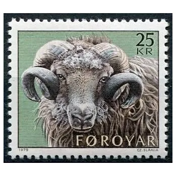 Poštovní známka (1979) MiNr. 42 ** - Faerské ostrovy - Chov ovcí