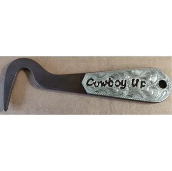 Věšák Kovový kopyťák s ozdobným nápisem Kopytak: Cowgirl UP