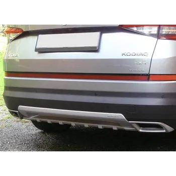 Koncovka výfuku Milotec "Dummy XL" koncovky výfuku pro Škoda Kodiaq 2016-, Alu Brush