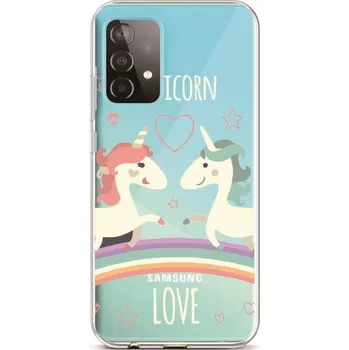 Pouzdro na mobilní telefon Kryt Samsung A52 silikon Unicorn Love (obal neboli pouzdro na Samsung A52)