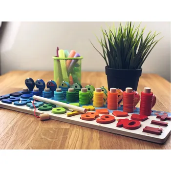 Dřevěná hračka Dřevěná tabulka - počítání