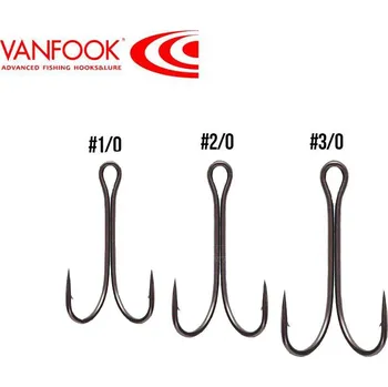 Rybářský háček Dvojháček Vanfook Premier Double Long shank DW-20B Vel.2/0 (8ks)