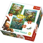 Trefl Svět Dinosaurů 3v1 106 dílků