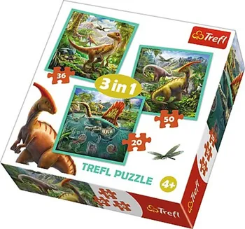 Puzzle Trefl Svět Dinosaurů 3v1 106 dílků