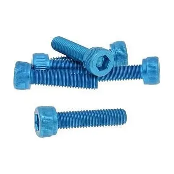 Spojovací materiál motoru Vparts Sada šroubů 6ks inbus modrá - M5x20 VC21269