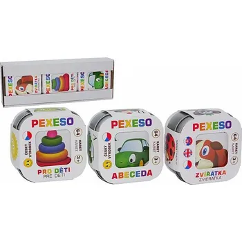 Pexeso Teddies TD75673 abeceda, zvířátka, pro děti 3 ks