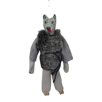 Dřevěná hračka Loutka do divadélka Vlk 15 cm