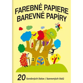 Barevný papír Barevné papíry A4 - 20 ks