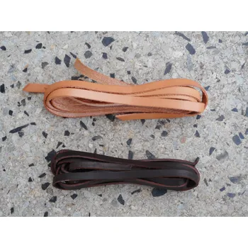 Tkaničky do bot Kožené tkaničky Barva: Tm.hnědá