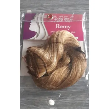 Příčesek CLIP IN 7pásů BLOND MELÍR #6/613, 75g, 45cm, 100% lidské vlasy