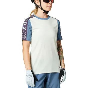 cyklistický dres Dres Fox Racing W Ranger Dr Ss Jrsy Cloud Grey Velikost: L