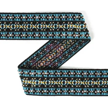 Textilní guma Pruženka oděvní vzorovaná 25 mm vzor 457