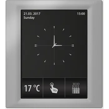 Příslušenství k termostatu RF Touch-B Bílá (plast) Šedá metalická