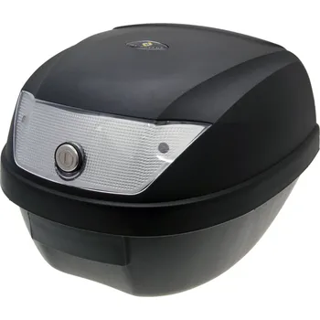 Zavazadlo na motocykl 101 Octane Kufr černý - čirá odrazka 28L 34439