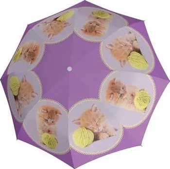 Deštník Dětský vystřelovací deštník s motivem kočky Caitlin