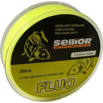 Sellior vlasec Fluo 0,25 mm / 8,8 kg / 350 m