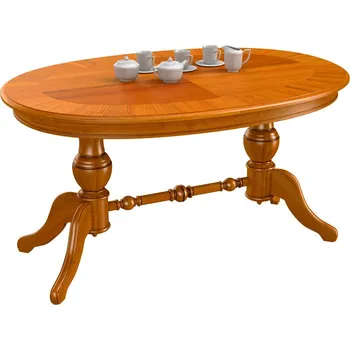 Jídelní stůl Jídelní stůl oválný rozkládací 145(192)x99 cm, 06x549, ořech tmavý