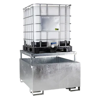 Vana Záchytná vana se stolem pro IBC kontejner zinkovaná