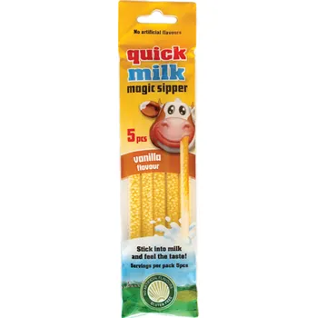 Quick Milk Magická brčka do mléka příchuť vanilka 30 g