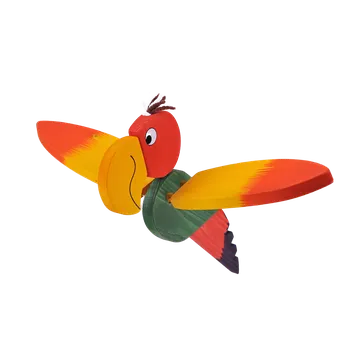 Dřevěná hračka Chocholouš velký žíhaný