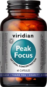 Přírodní produkt viridian Peak Focus 60 cps.