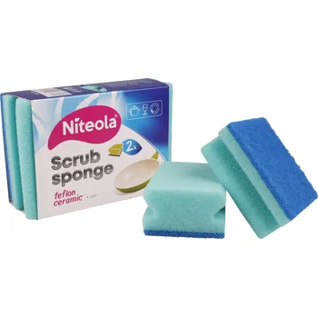 Niteola - houbička na nádobí Teflon, 2 ks