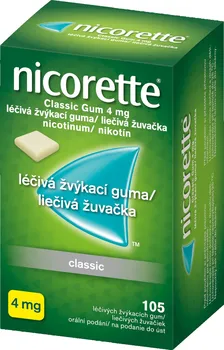 nicorette Classic Gum 4 mg žvýkačky 105 x 4mg