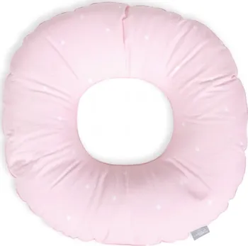 Polštář Ceba Baby Poporodní kruh bílé puntíky/růžový