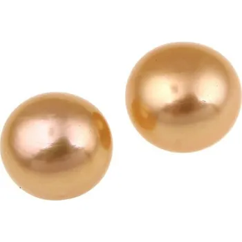 Dětské navlékací korálky Perla sladkovodní sytě oranžová 7-7,5mm polovrtaná - Obsah balení 1 ks PP 044