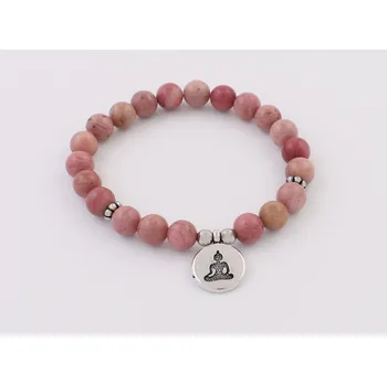 Souprava šperků Náramek Buddha rhodonit